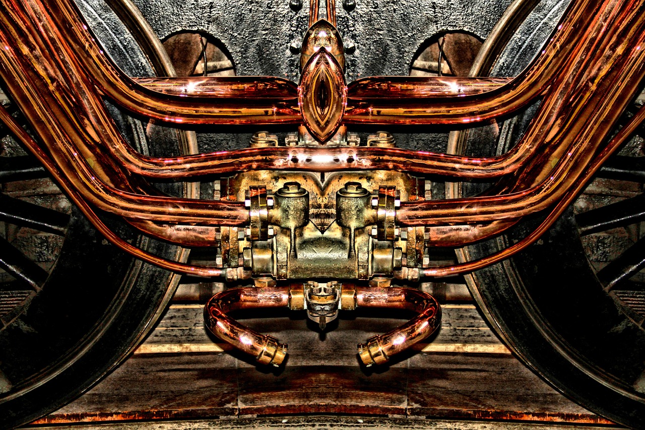 engine copper steam engine free photo