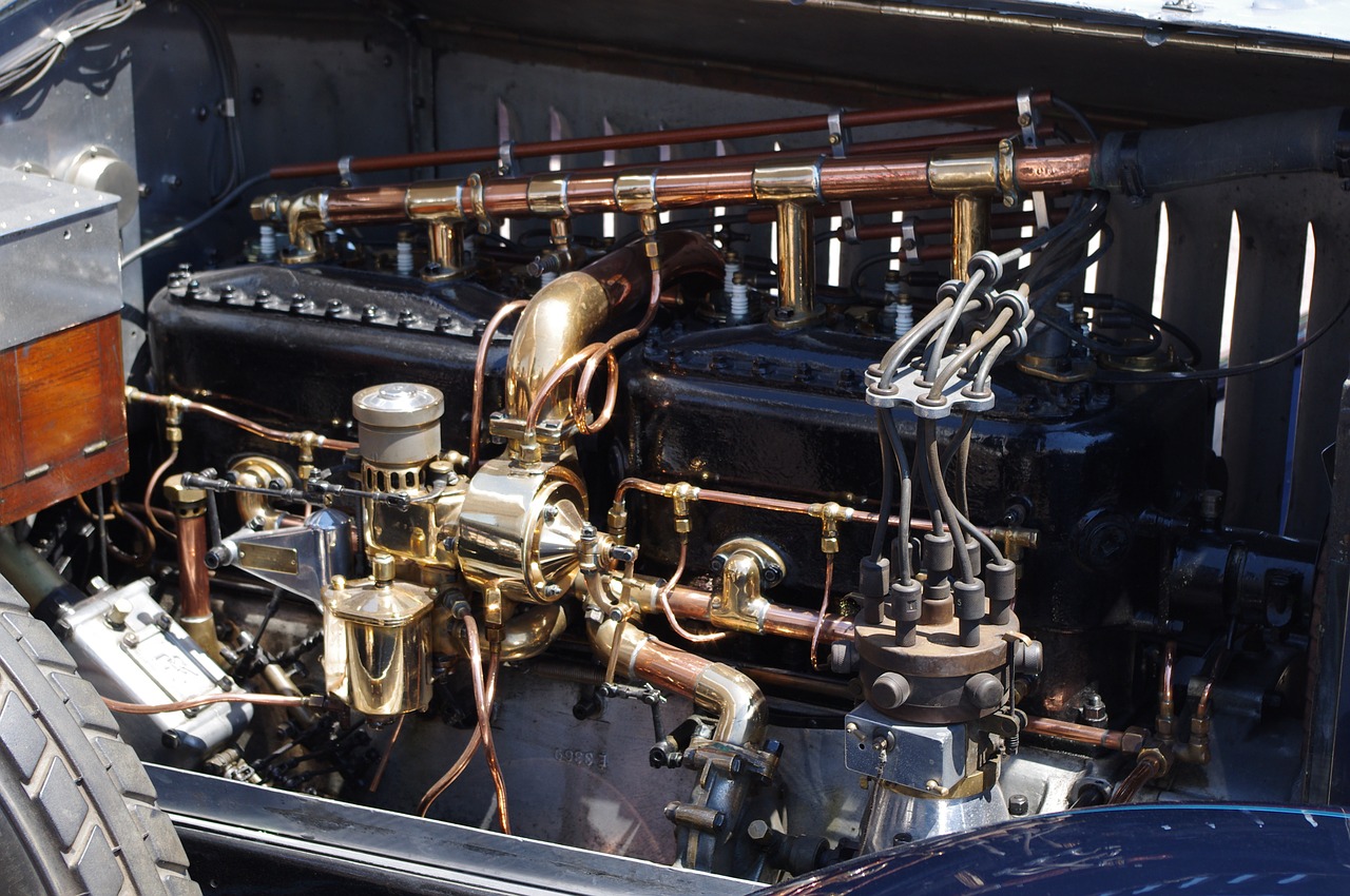 engine old cars automobile free photo