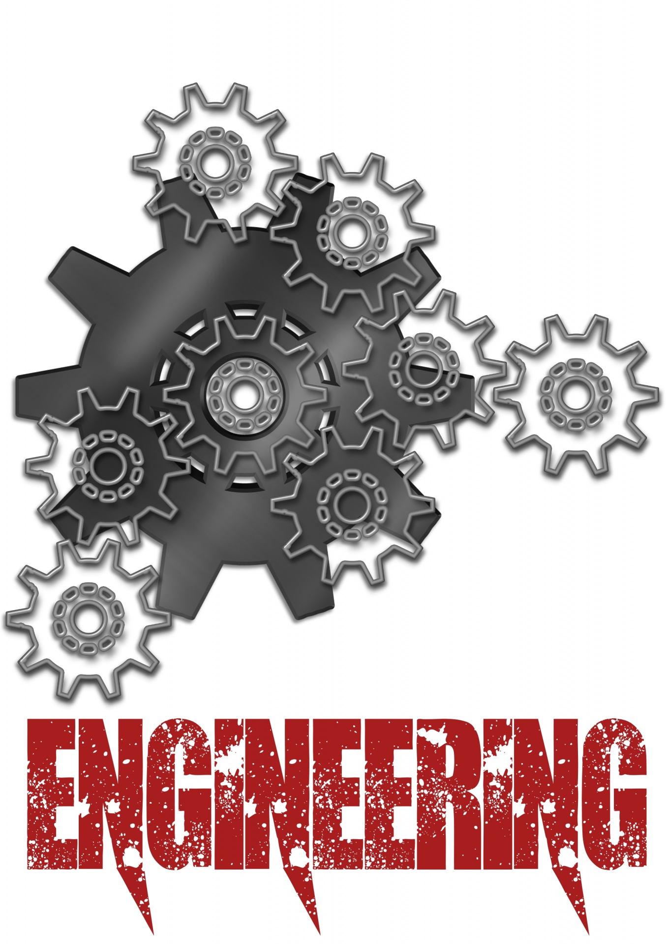 engineering gears sign free photo