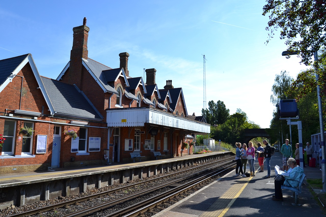 england railway station platform free photo