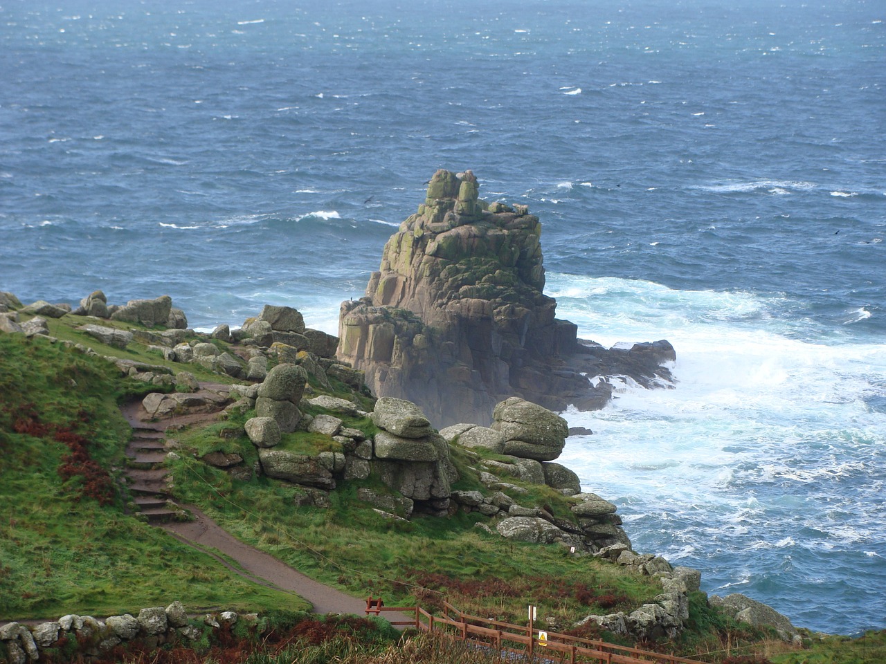 england lands end coastline free photo