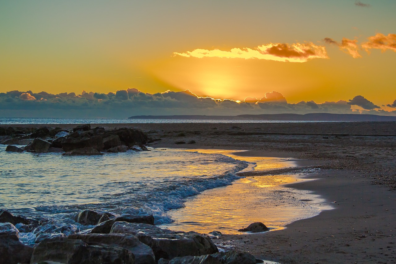 england dorset sunset free photo