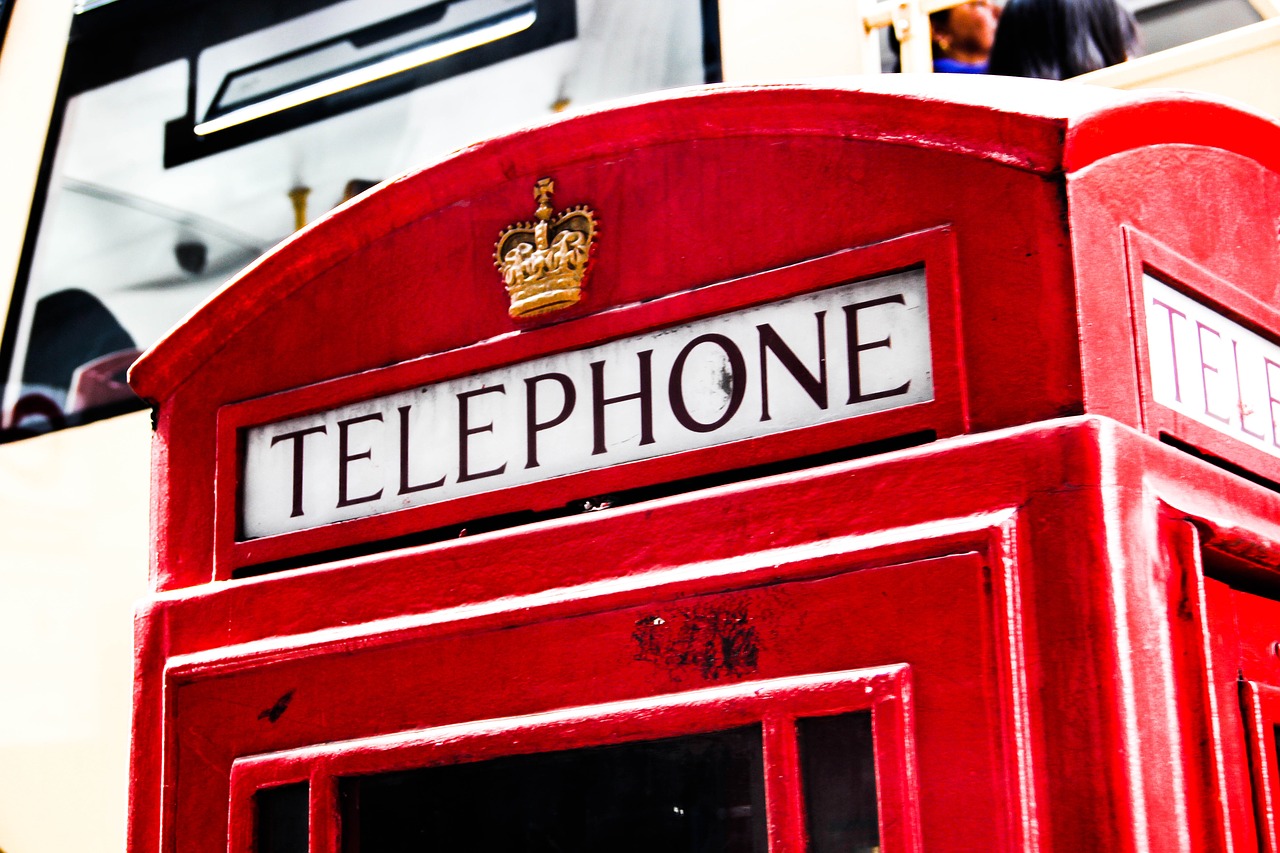 phone booth england london free photo