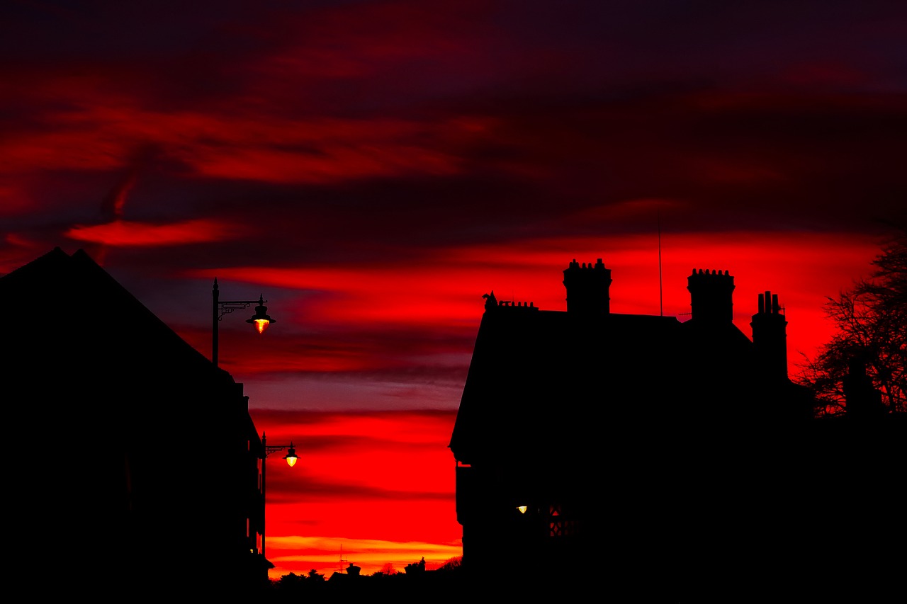 england sunset dusk free photo