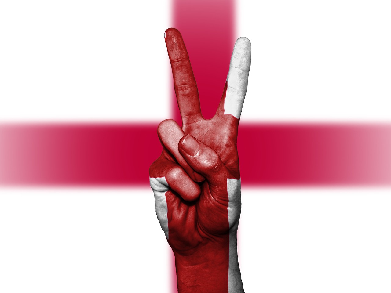 england peace hand free photo