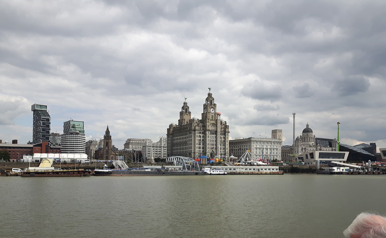 england liverpool skyline free photo