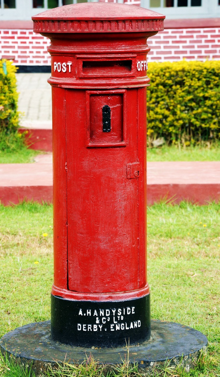 english postbox india free photo