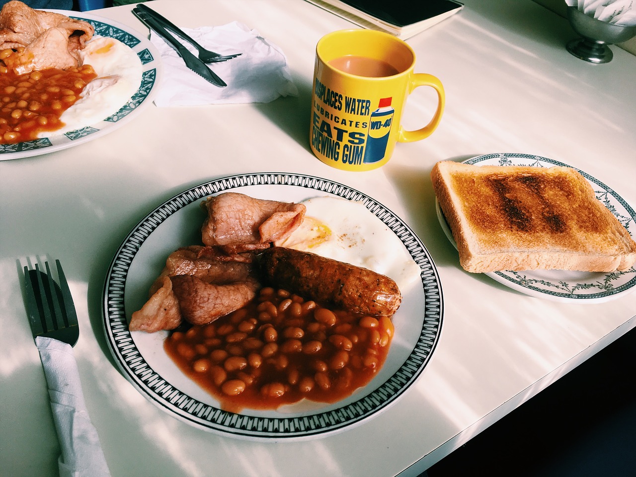 english breakfast toast free photo