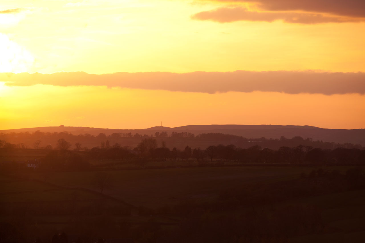 dusk england landscape free photo