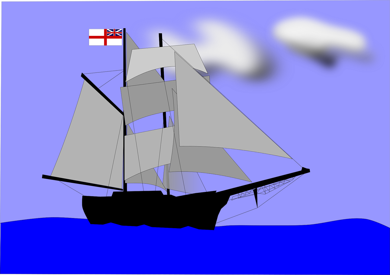 ensign sail sailing free photo