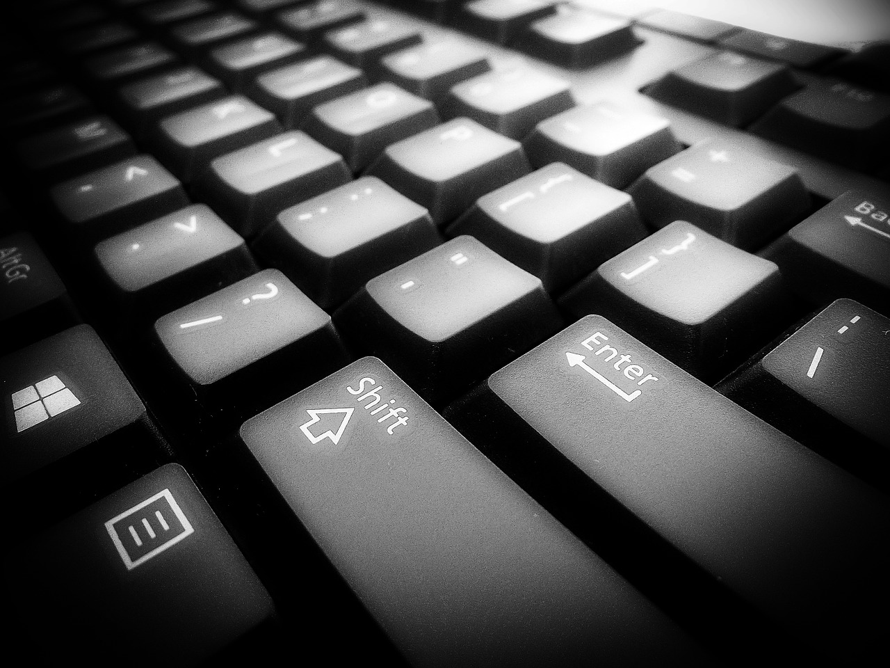 enter keyboard computer free photo