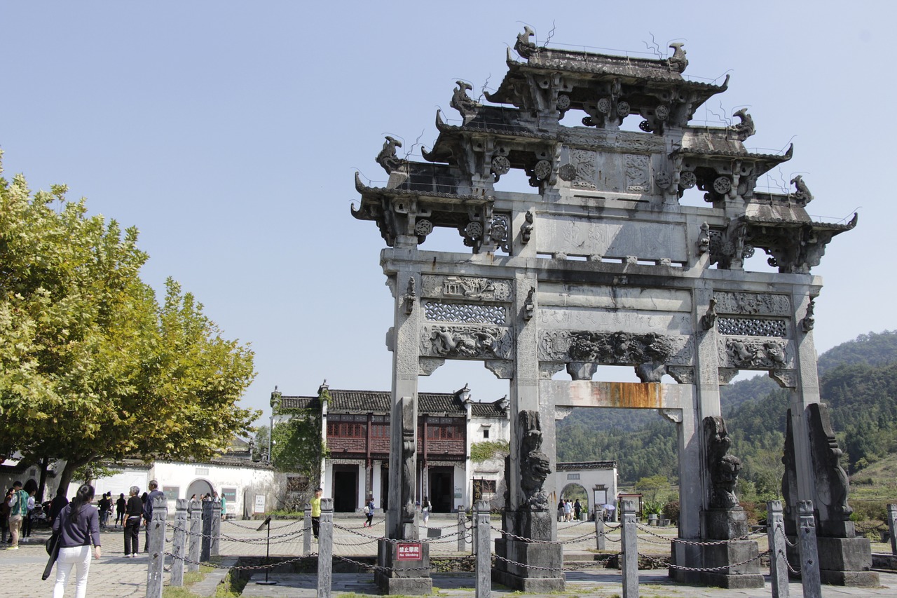 entrance anhui xidi free photo