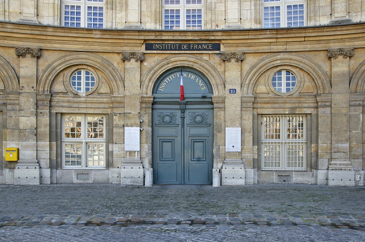 entrance institut de france paris free photo