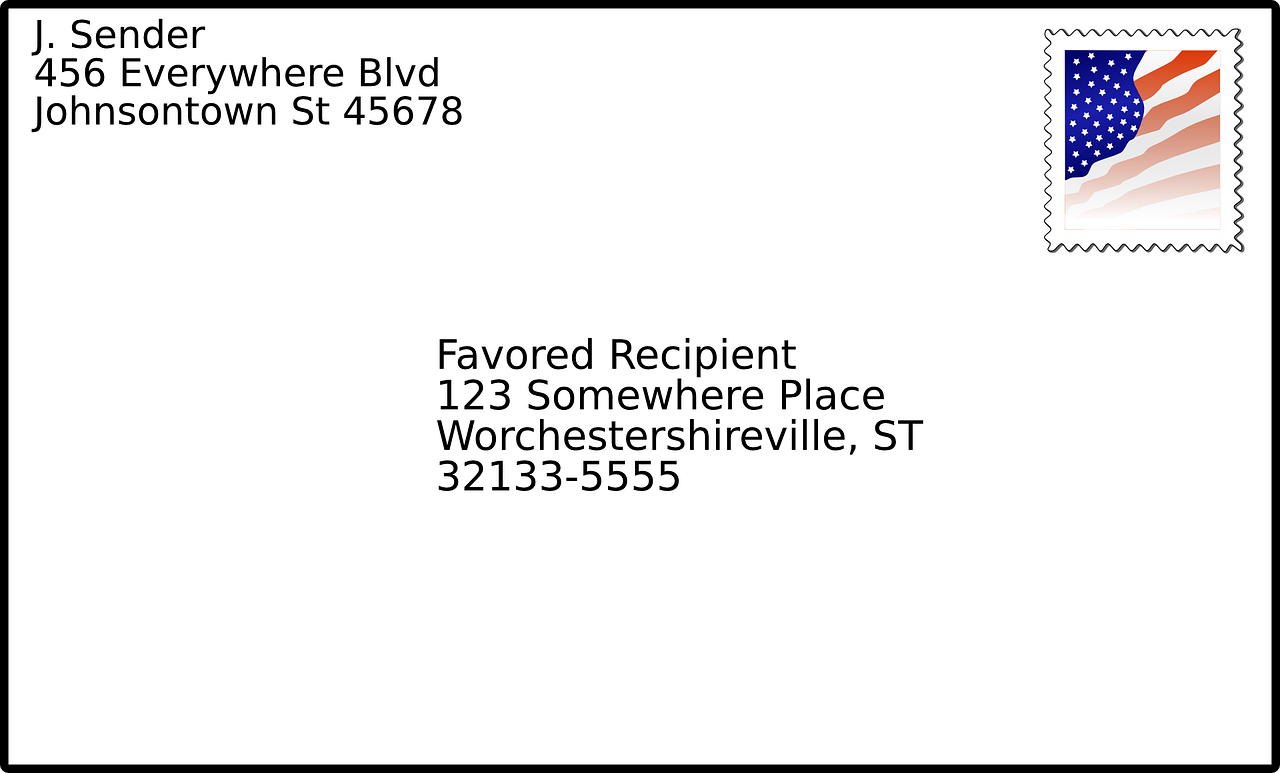 envelope mailing stamp free photo