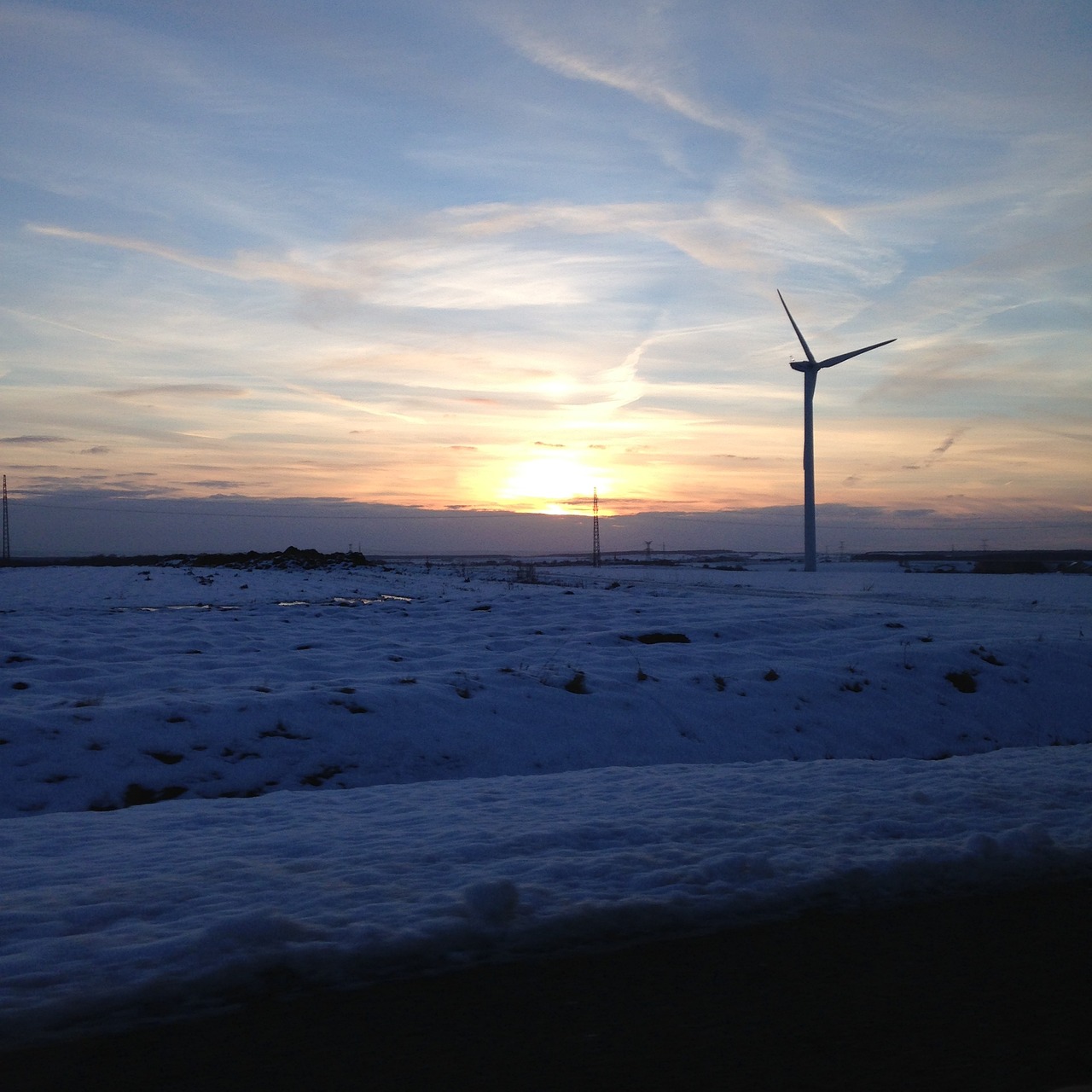 eoliennes end of day meurthe and moselle free photo