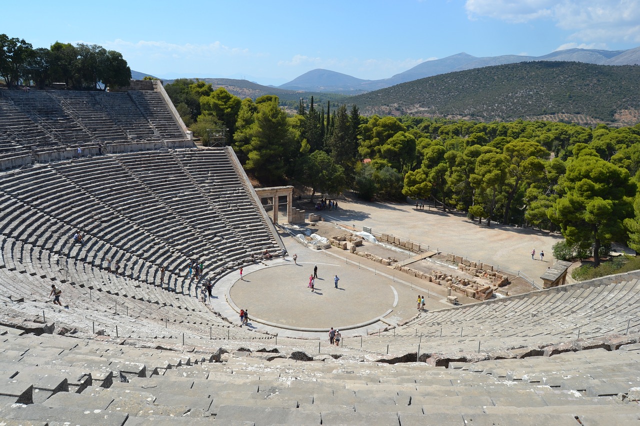 epidaurus greece theatre free photo