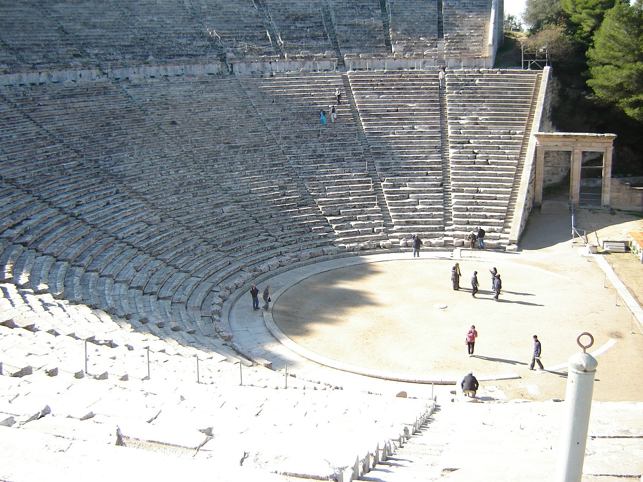 epidaurus amphitheater theater free photo