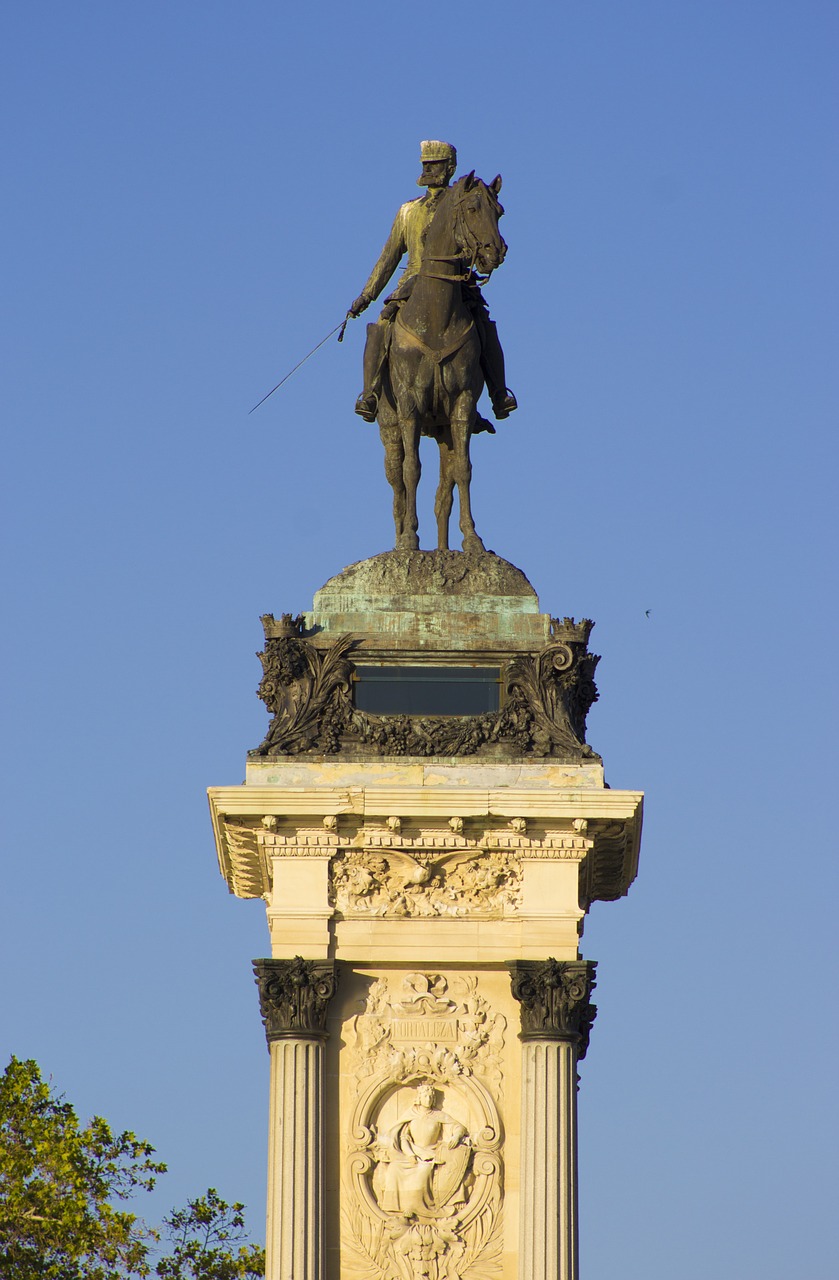 equestrian statue alfonso 12 alfonso xii free photo