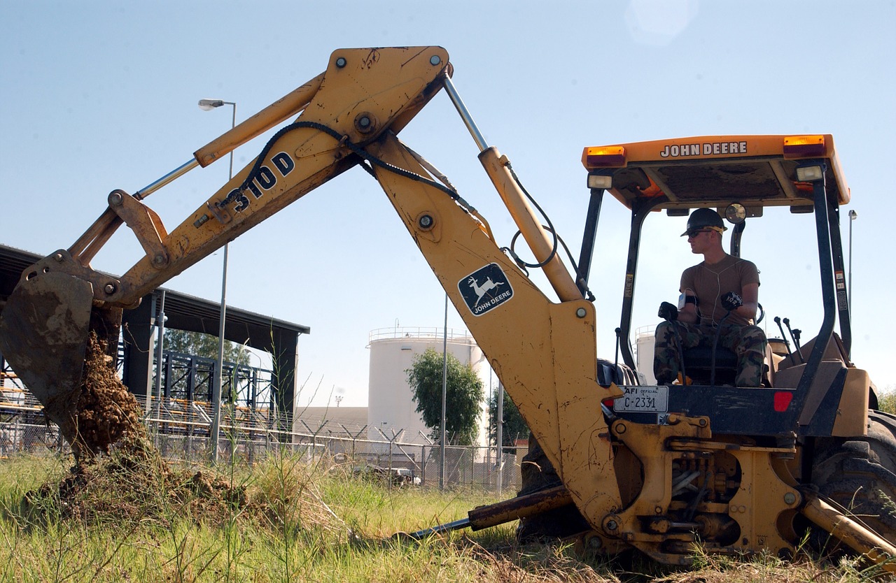 equipment heavy backhoe free photo