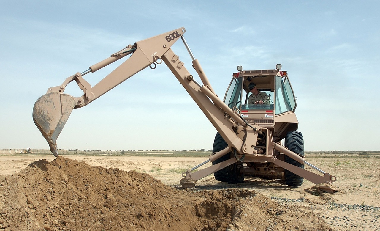 equipment heavy backhoe free photo