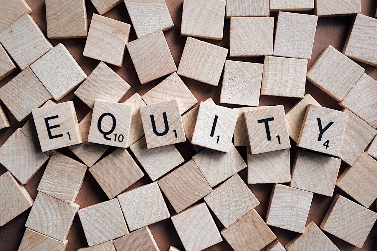 equity fairness equitable letters free photo