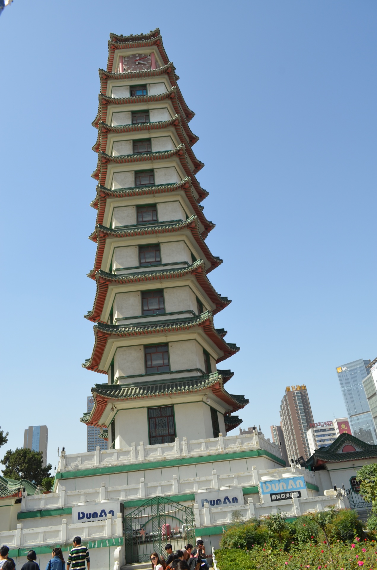 architecture erqi tower zhengzhou free photo