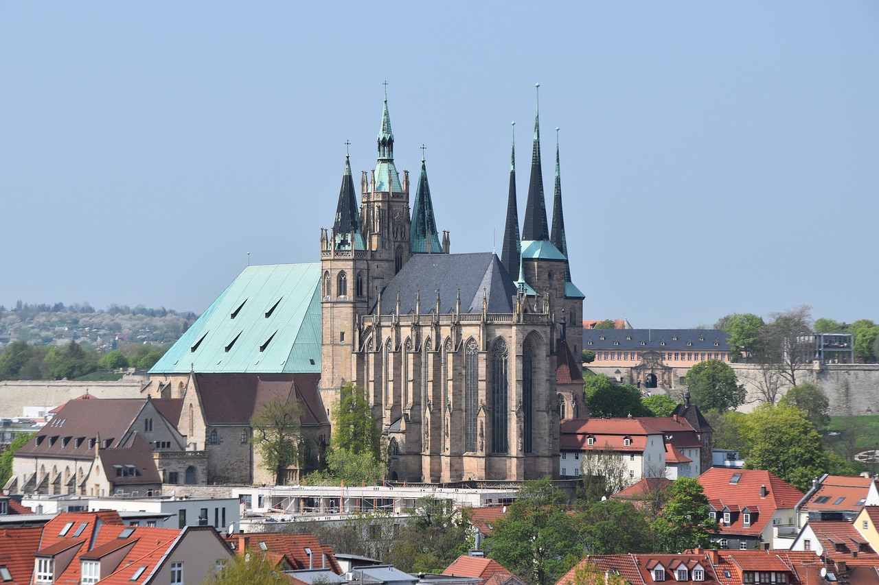 erfurt  dom  architecture free photo