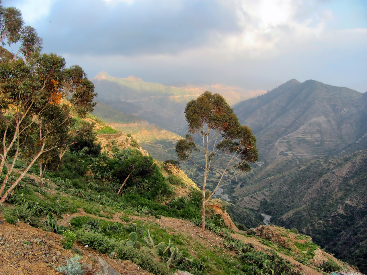 eritrea mountains valley free photo