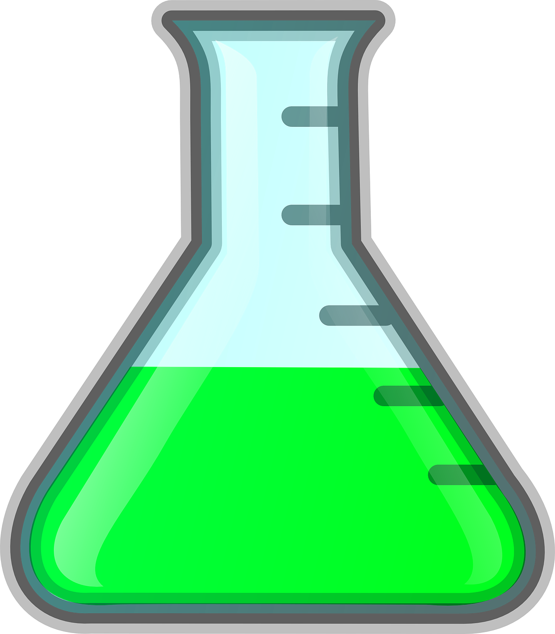 erlenmeyer flask chemistry green free photo