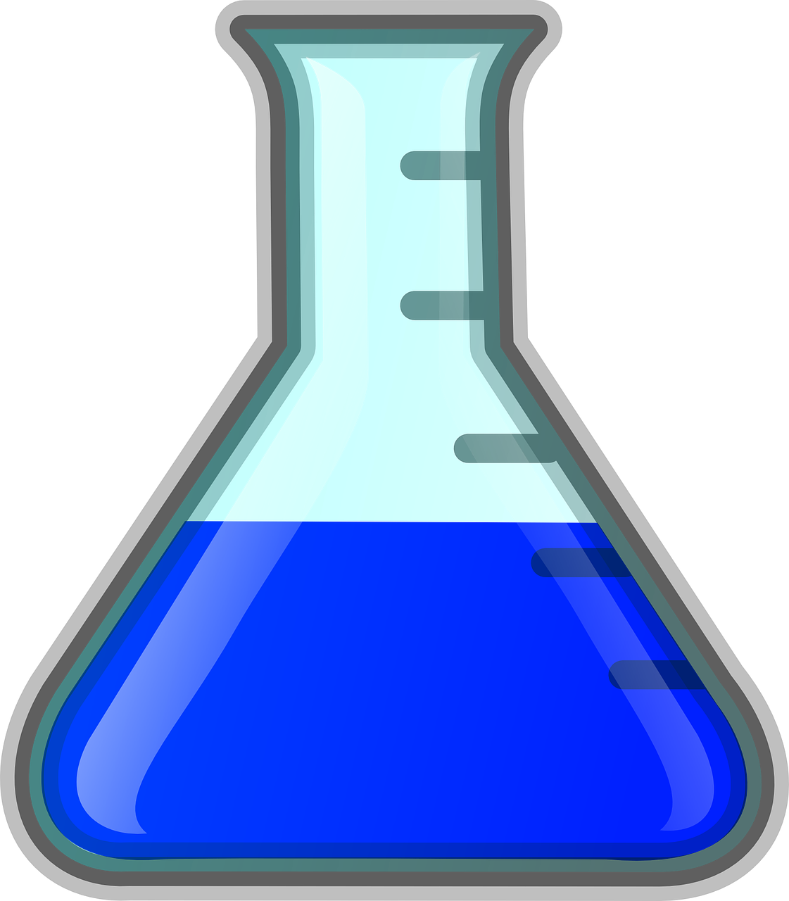 erlenmeyer flask chemistry blue free photo