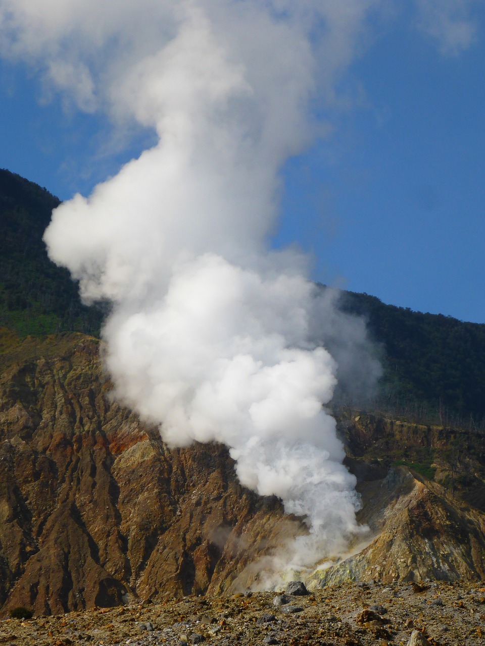 eruption indonesia nature free photo