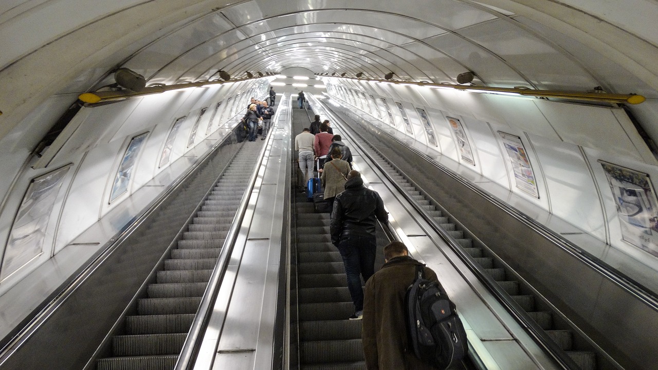 escalator metro subway free photo