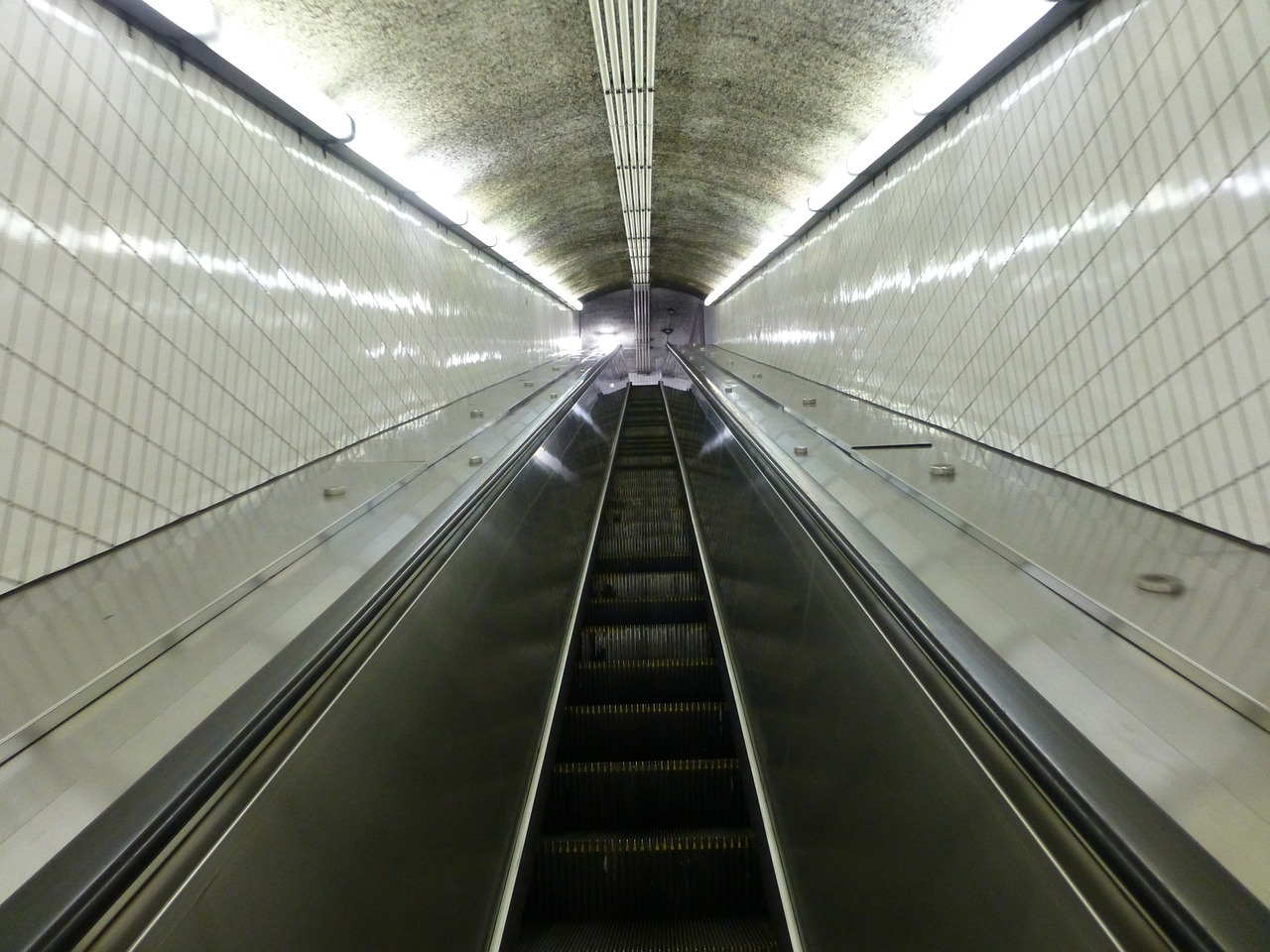 escalator mbta boston free photo