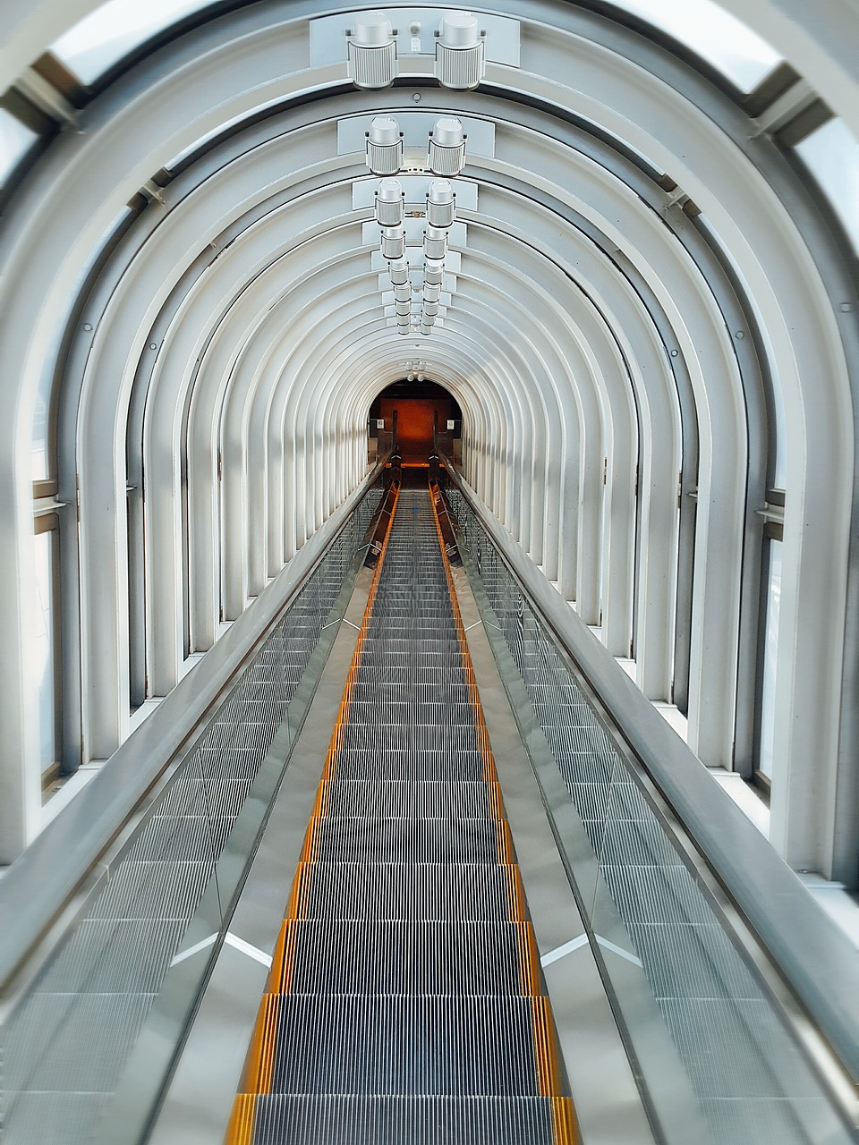 escalator stairs pathway free photo