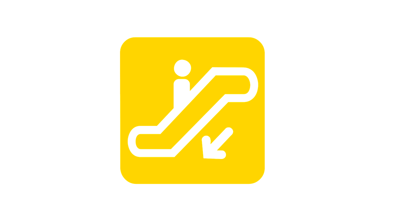 escalator symbol note free photo