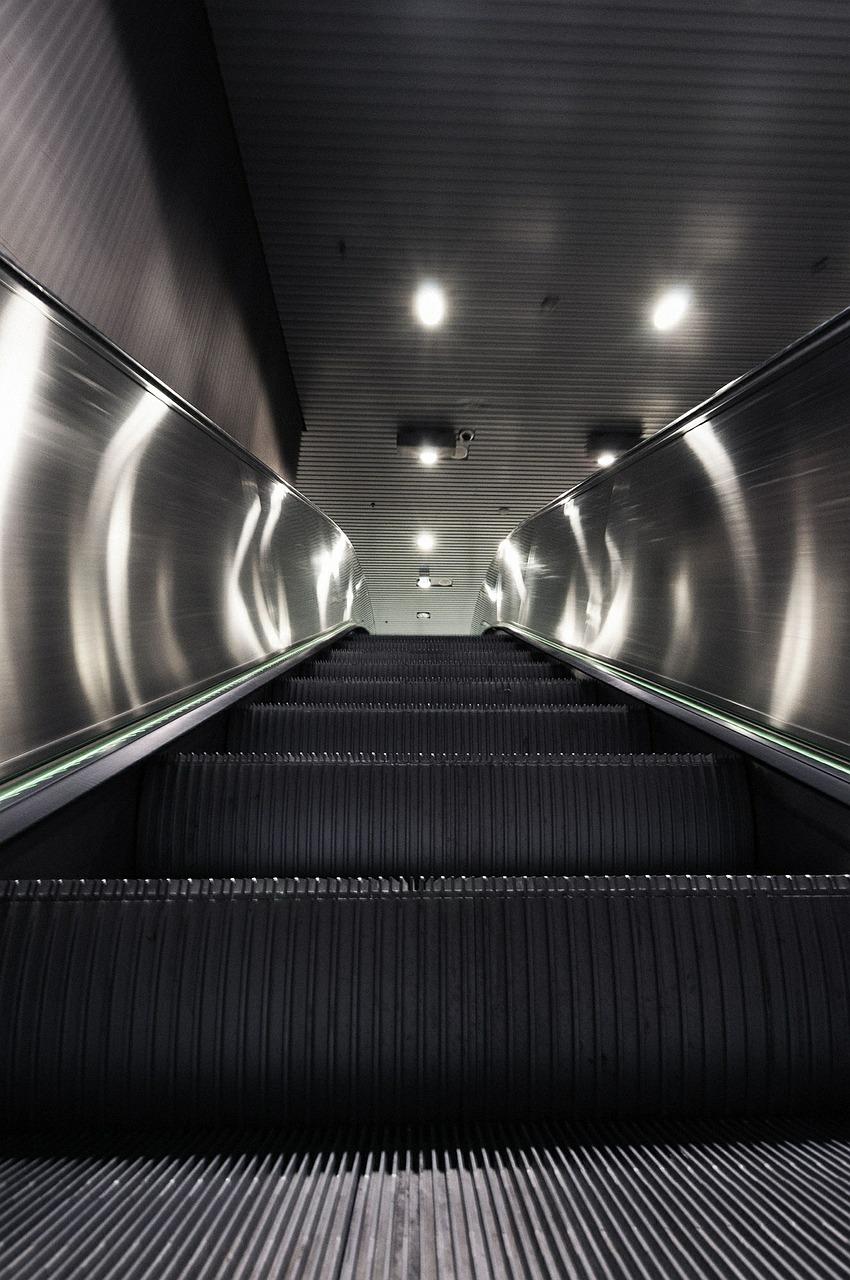 escalator metro helsinki free photo