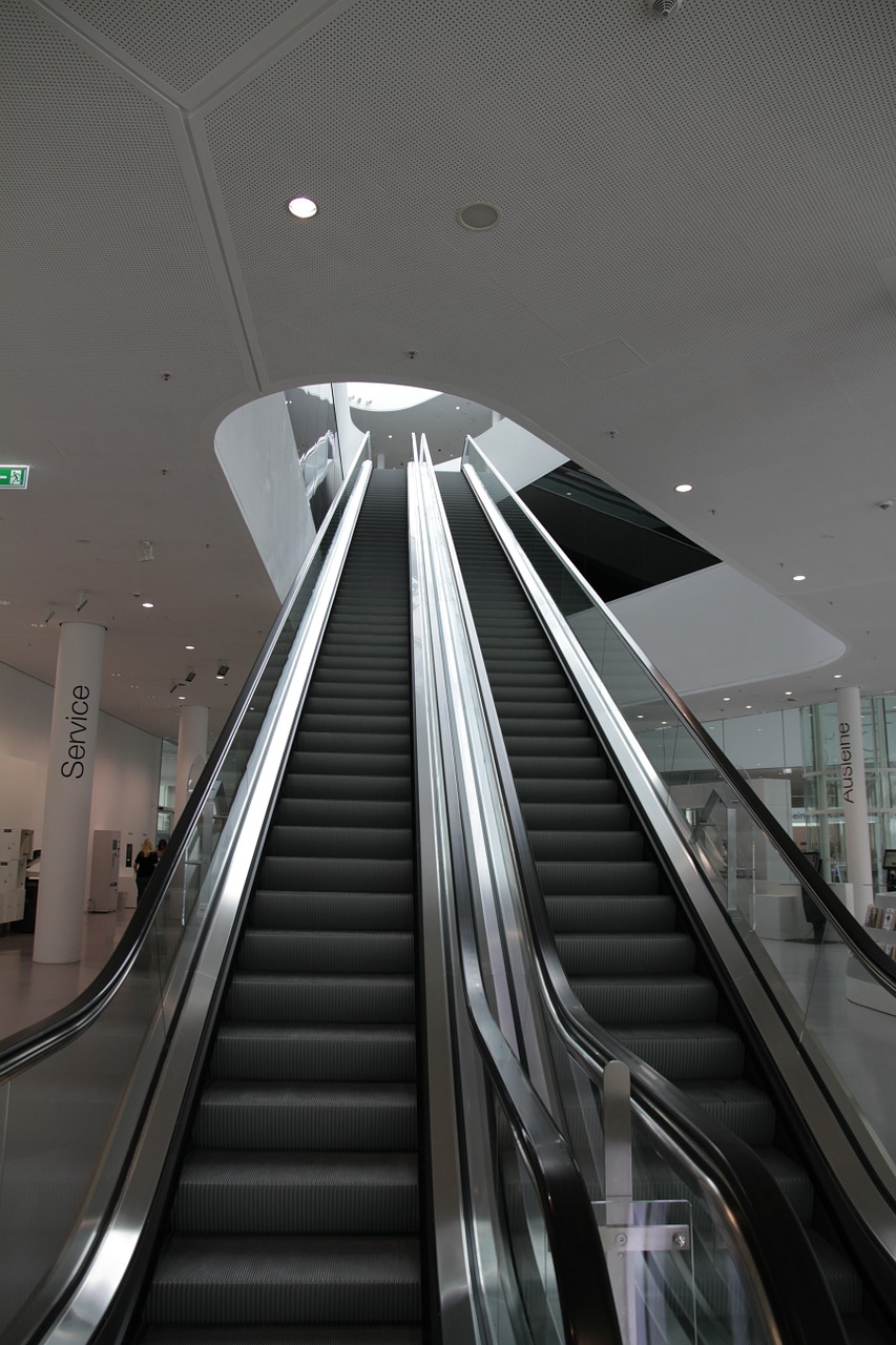 escalator moving stairs modern free photo
