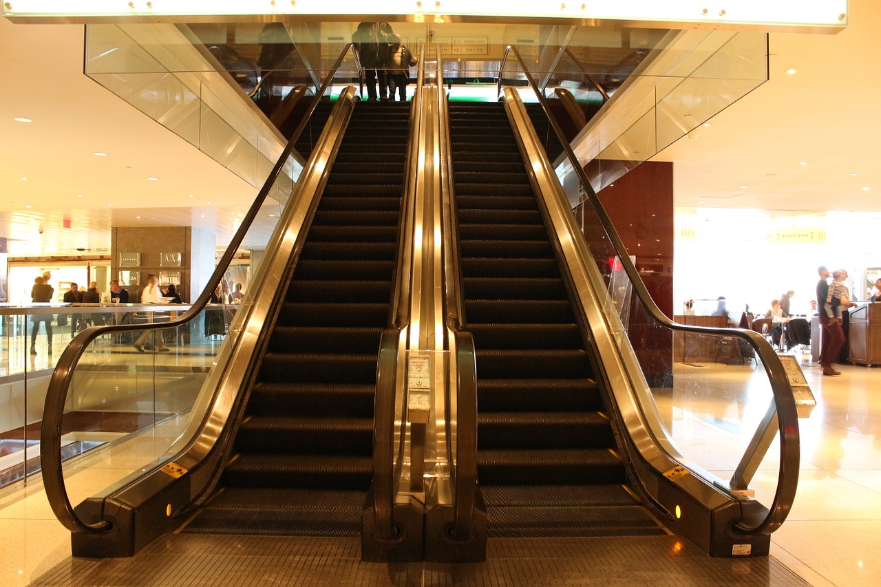 escalator stairway staircase free photo