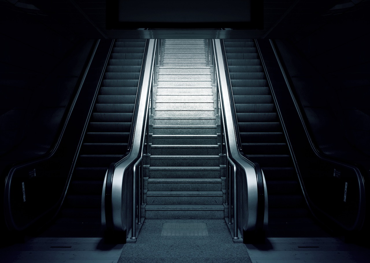 escalator metro stairs free photo