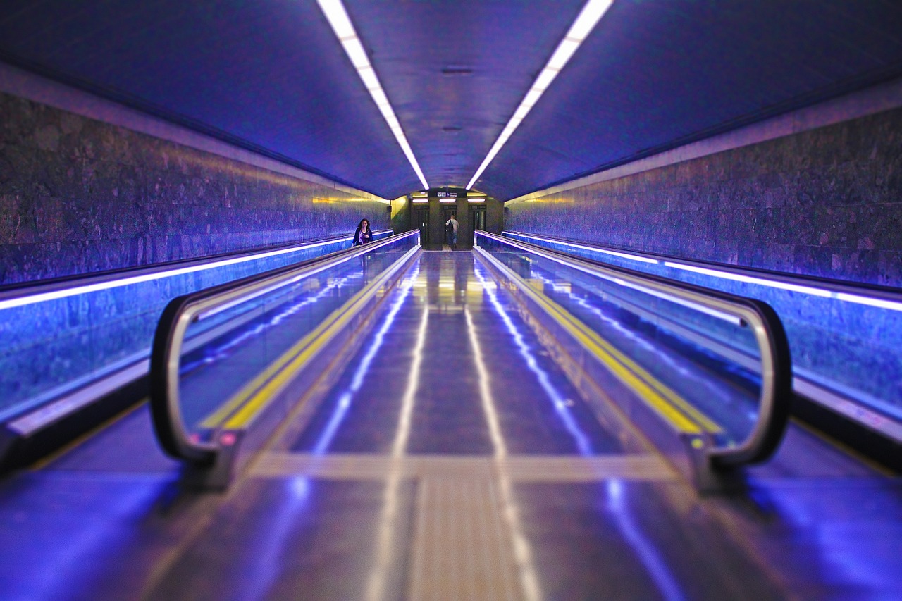 escalator moving stairway transport free photo