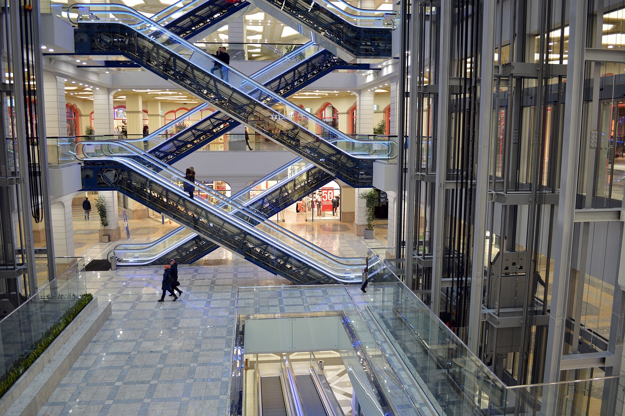 escalators tts shopping free photo