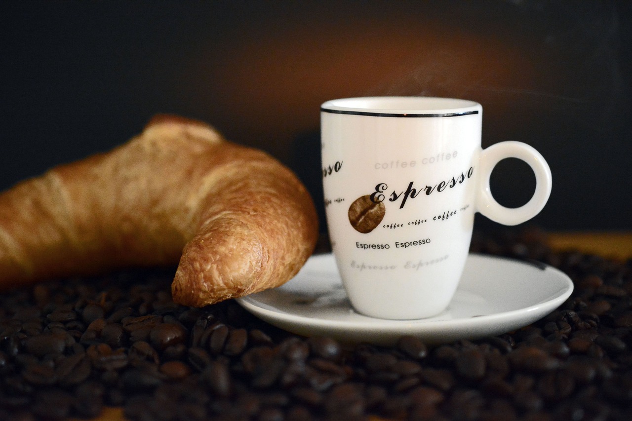 espresso summit croissant free photo