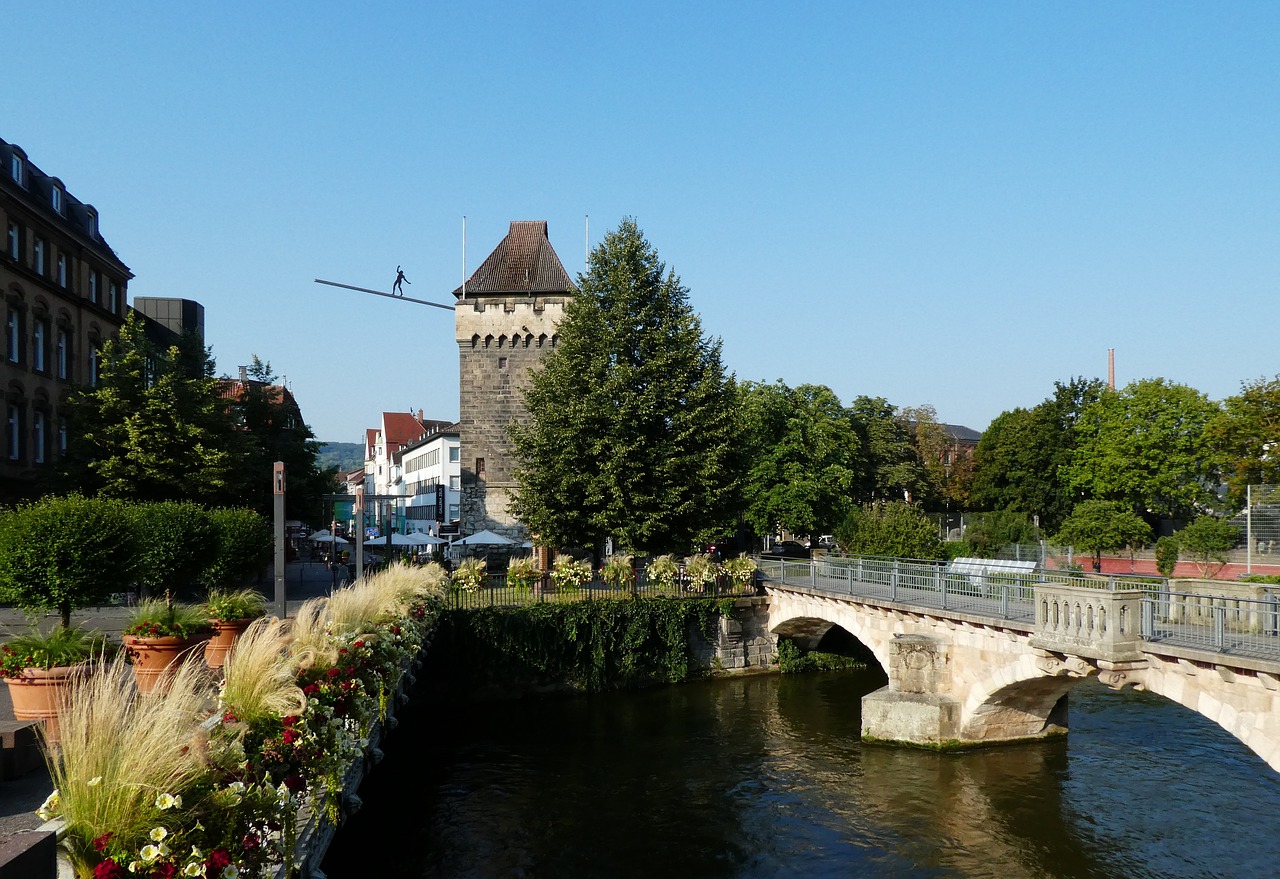 esslingen  neckar  agnes bridge free photo