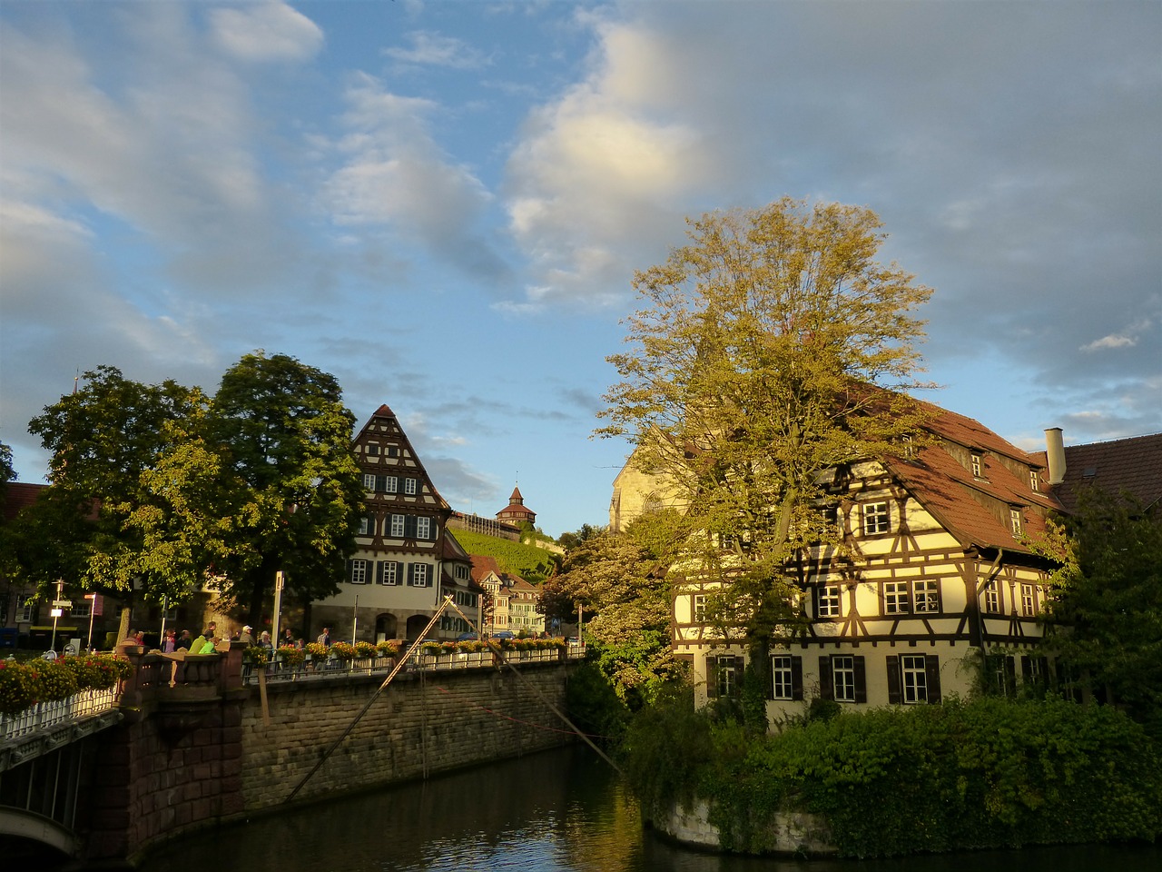 esslingen old town truss free photo