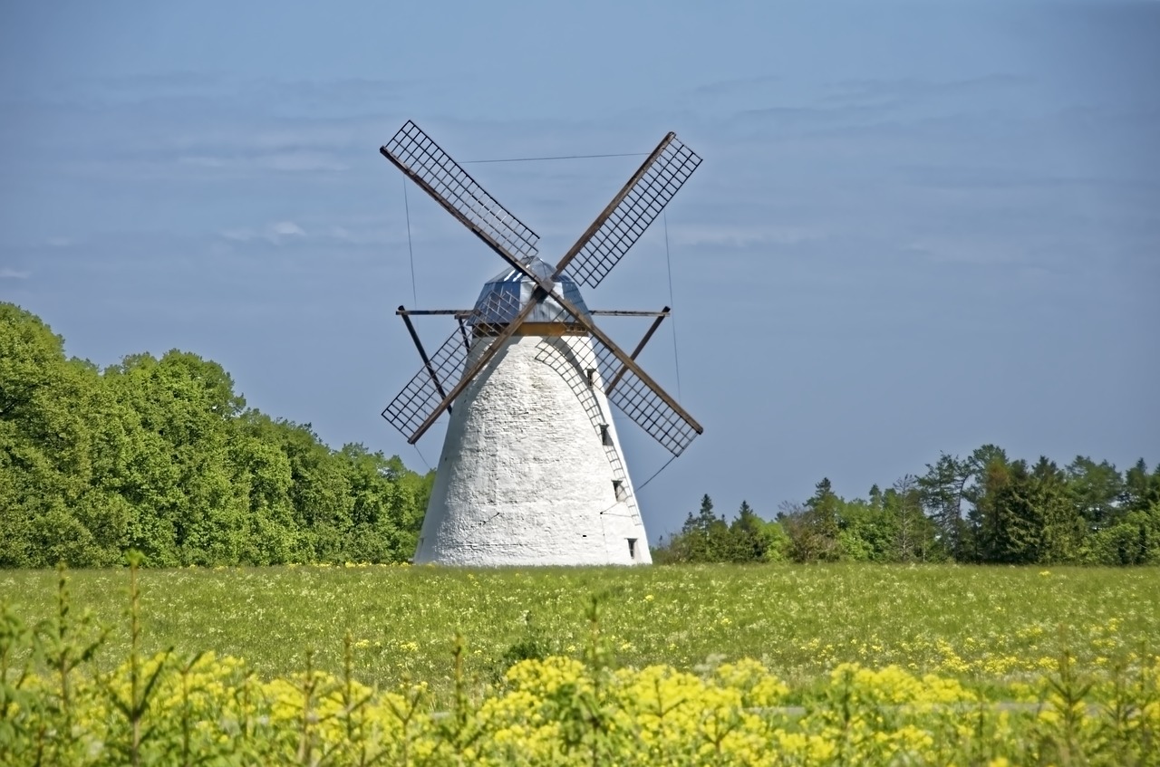 estonia  windmill  historically free photo