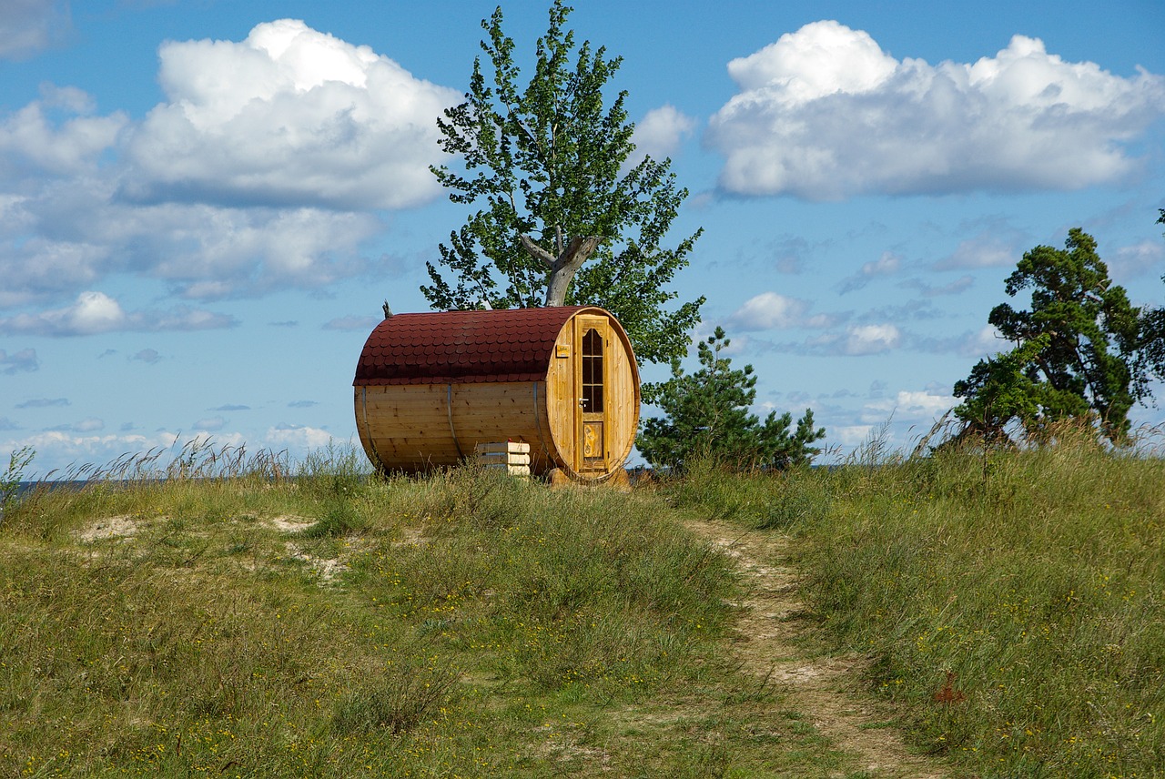 estonia sauna beach free photo