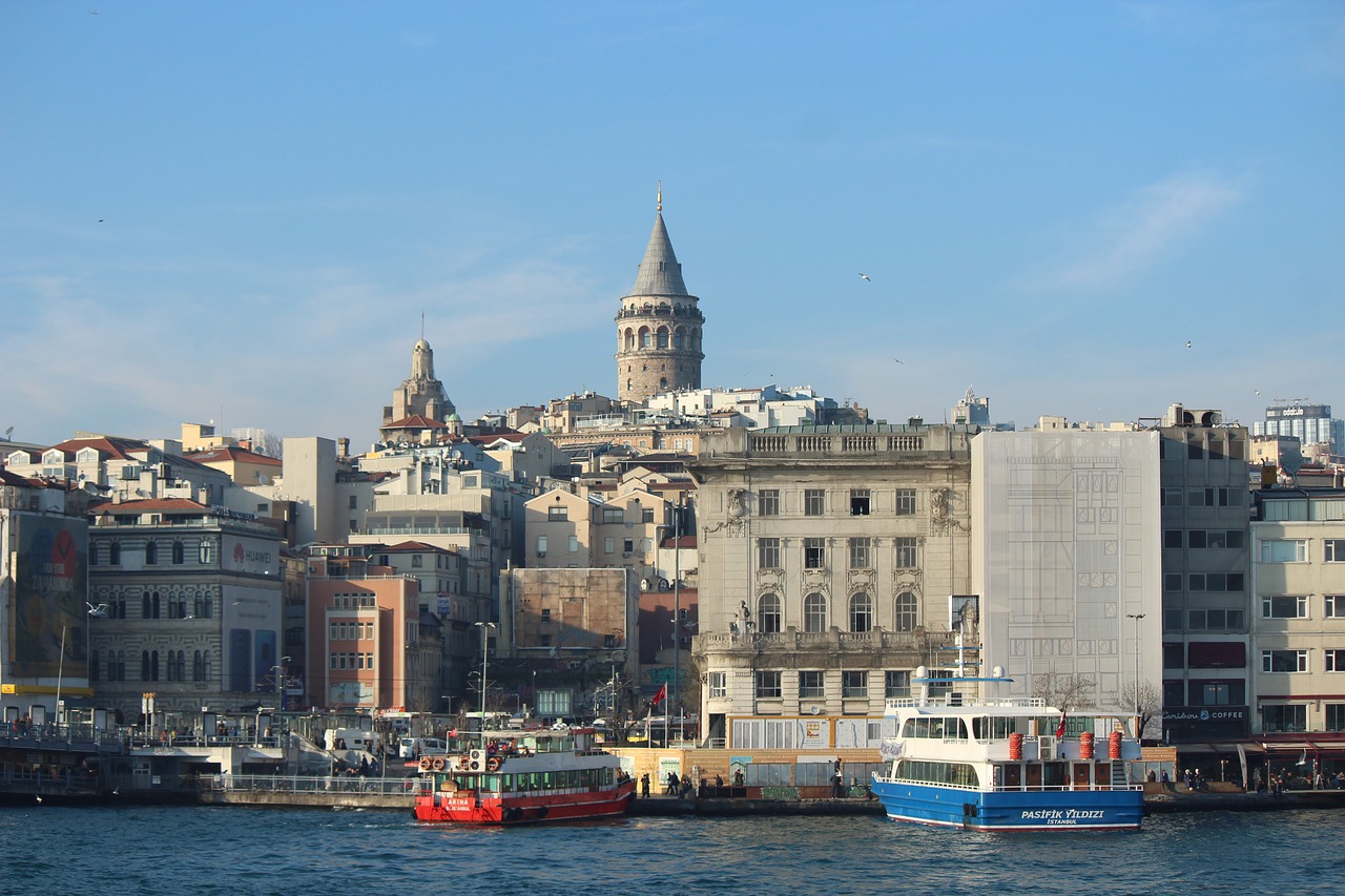 estuary  galata  galata tower free photo