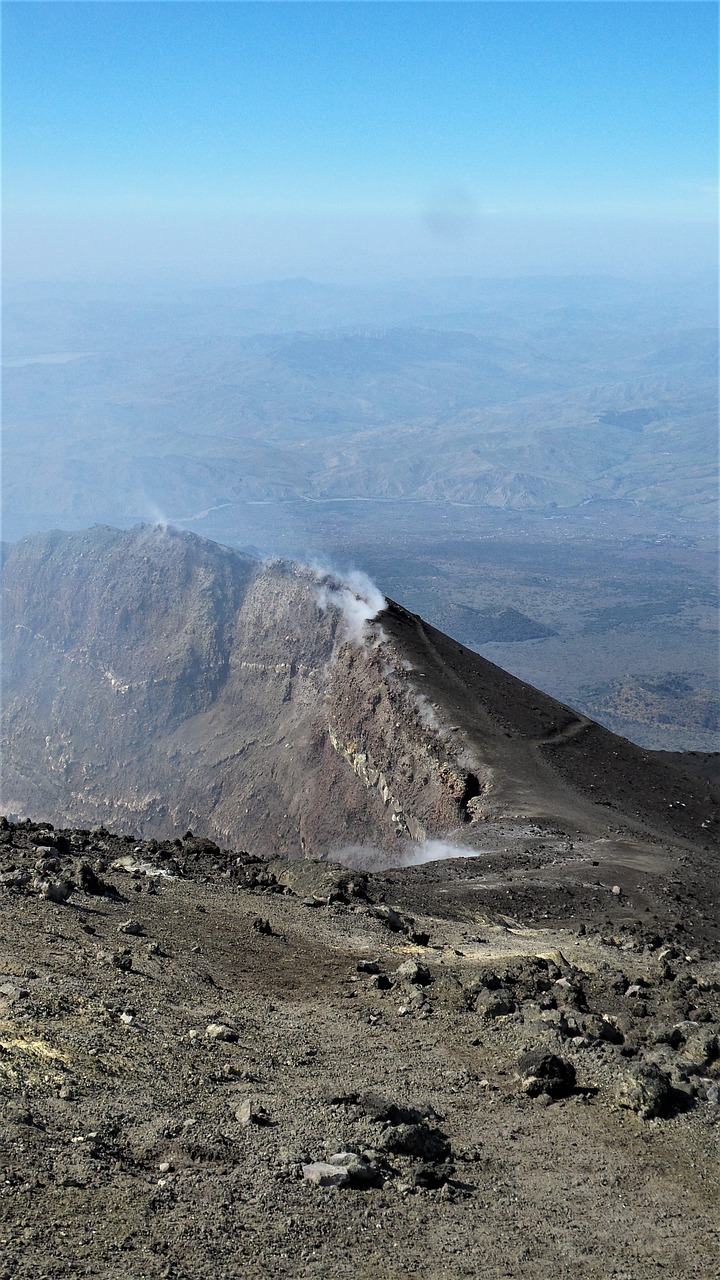 etna italy volcano free photo