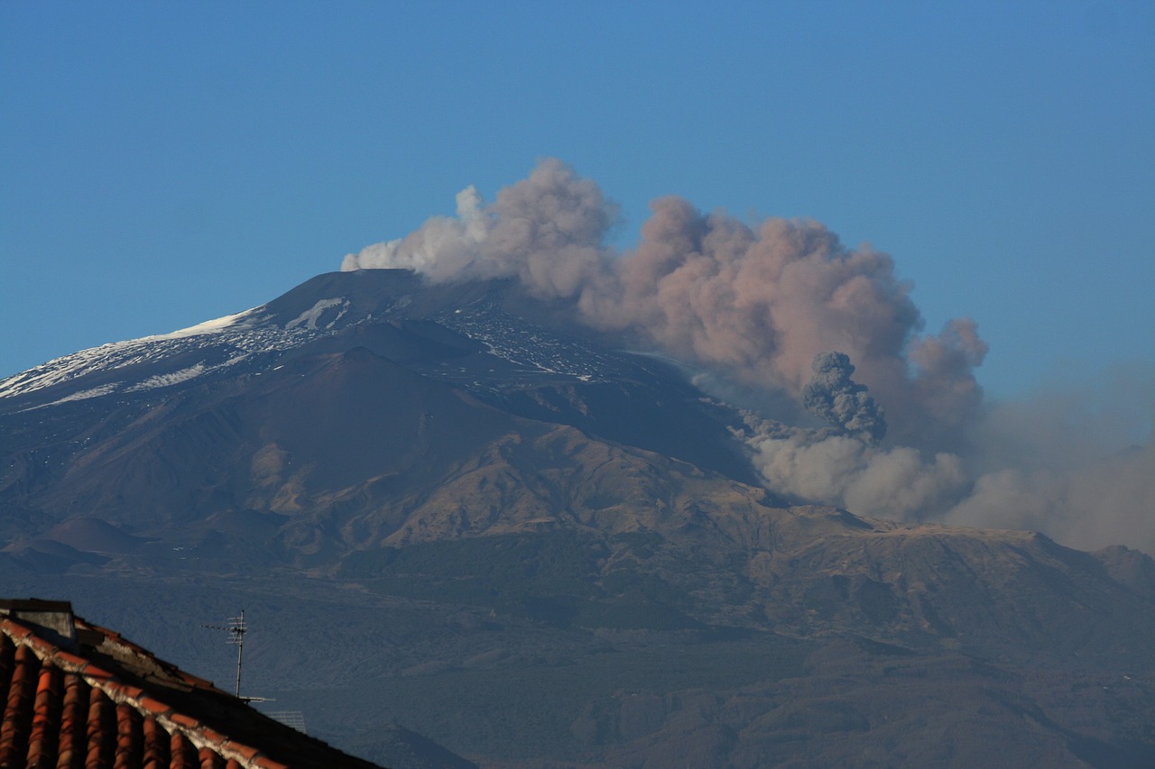 etna  volcano  eruption free photo