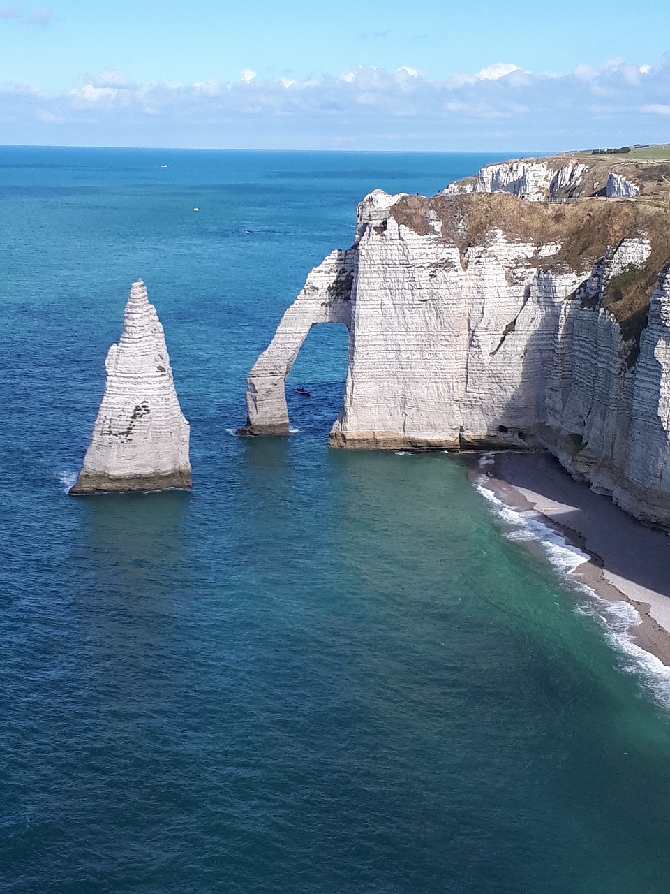 etretat  normandy  sea free photo